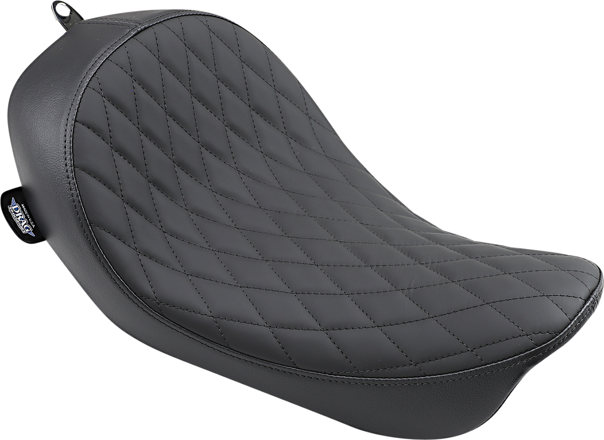 Drag specialties seats Low Solo Seat - Diamond Stitch - FXD/FLD '06-'17 Harley Davidson