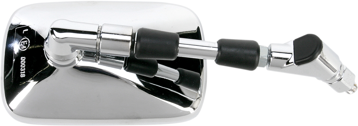 Emgo Mirror - Side View - Rectangle - Chrome - Left Suzuki