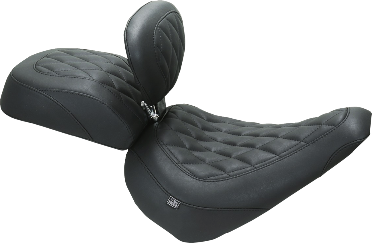 Mustang Wide Tripper™ Passenger Seat - Diamond - Black Stitch - FXBR '23-'25 2023-2025 Harley Davidson FXBR Breakout 117 / 2025-2025 Harley Davidson Softail Breakout FXBR