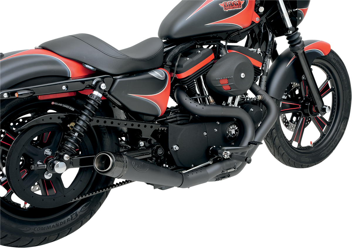 carbon ops slant 2-into-1 exhaust system