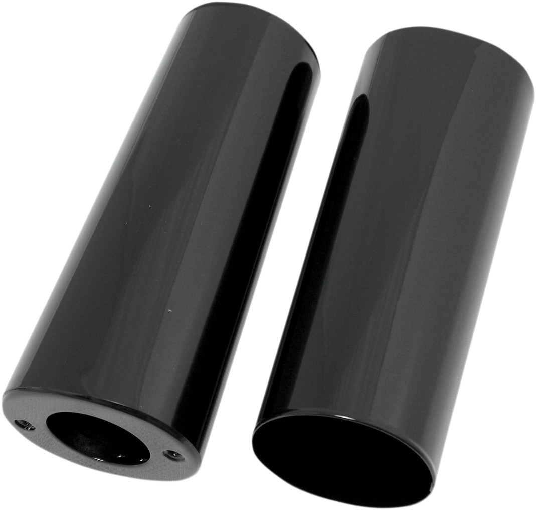 Drag specialties Fork Slider Covers - Extended +2" (8.5") - Gloss Black - Smooth Harley Davidson