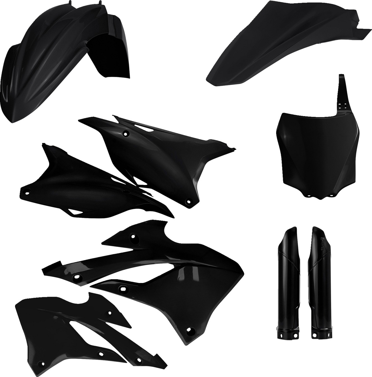 Acerbis Full Replacement Body Kit - Black 2022-2024 Kawasaki KX85 / 2022-2024 Kawasaki KX112