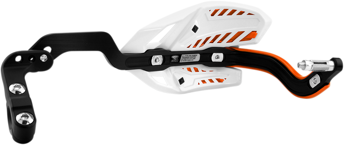 Cycra Ultra Probend CRM Wrap Around Handguards for 1-1/8" Handlebars - White/Orange