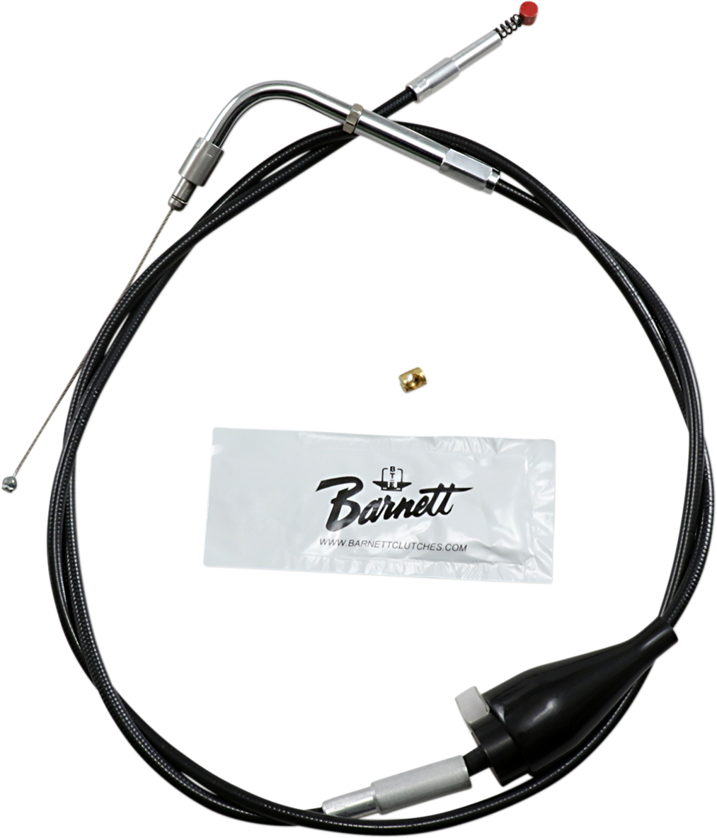 Barnett Black Vinyl Idle Cable For Harley Touring With Cruise 2002-2006