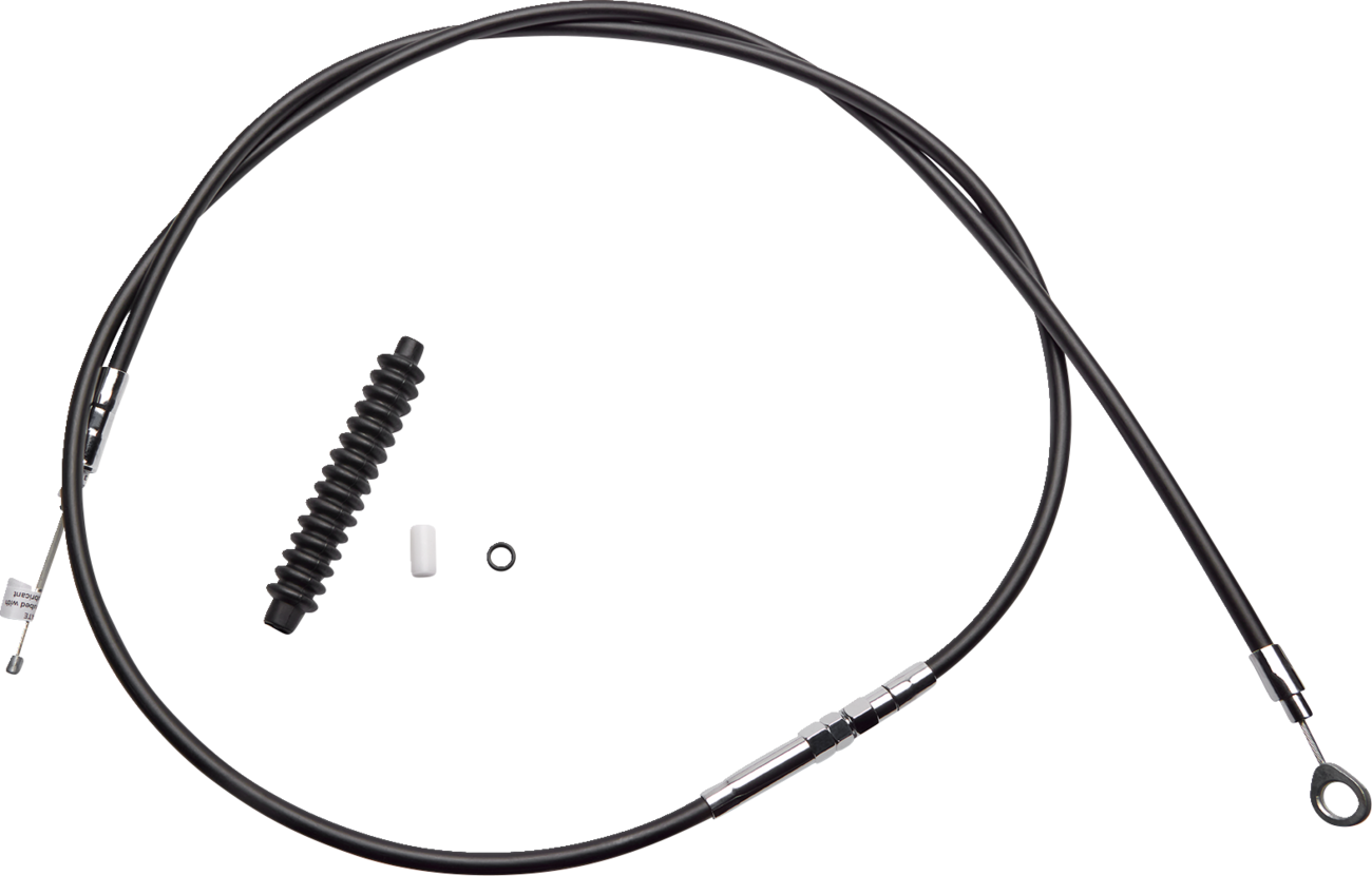 Drag specialties High-Efficiency Black Vinyl Clutch Cable - 80" Harley Davidson