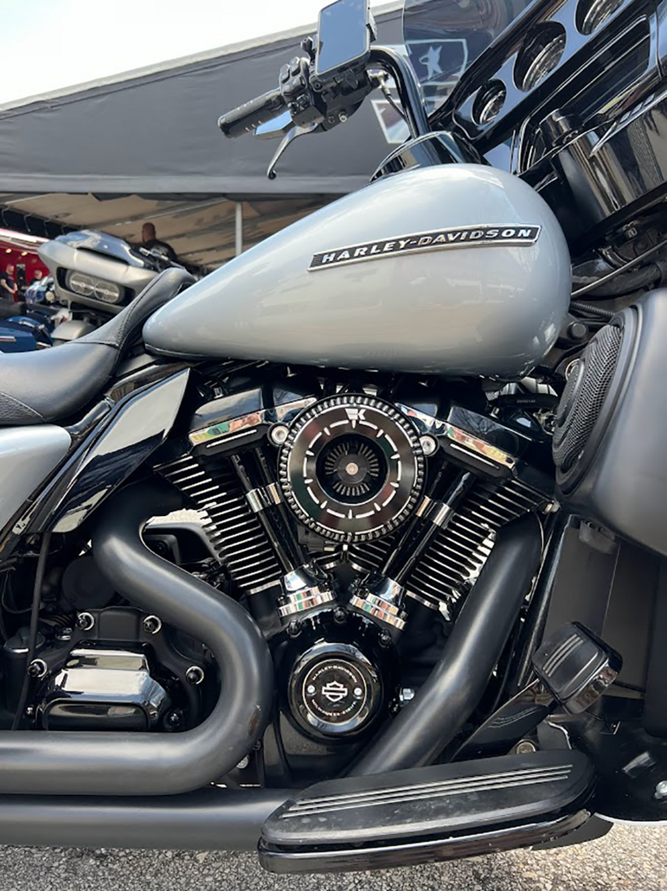 Khrome werks Instigator Air Cleaner - Tracer - Black - M8 Harley Davidson