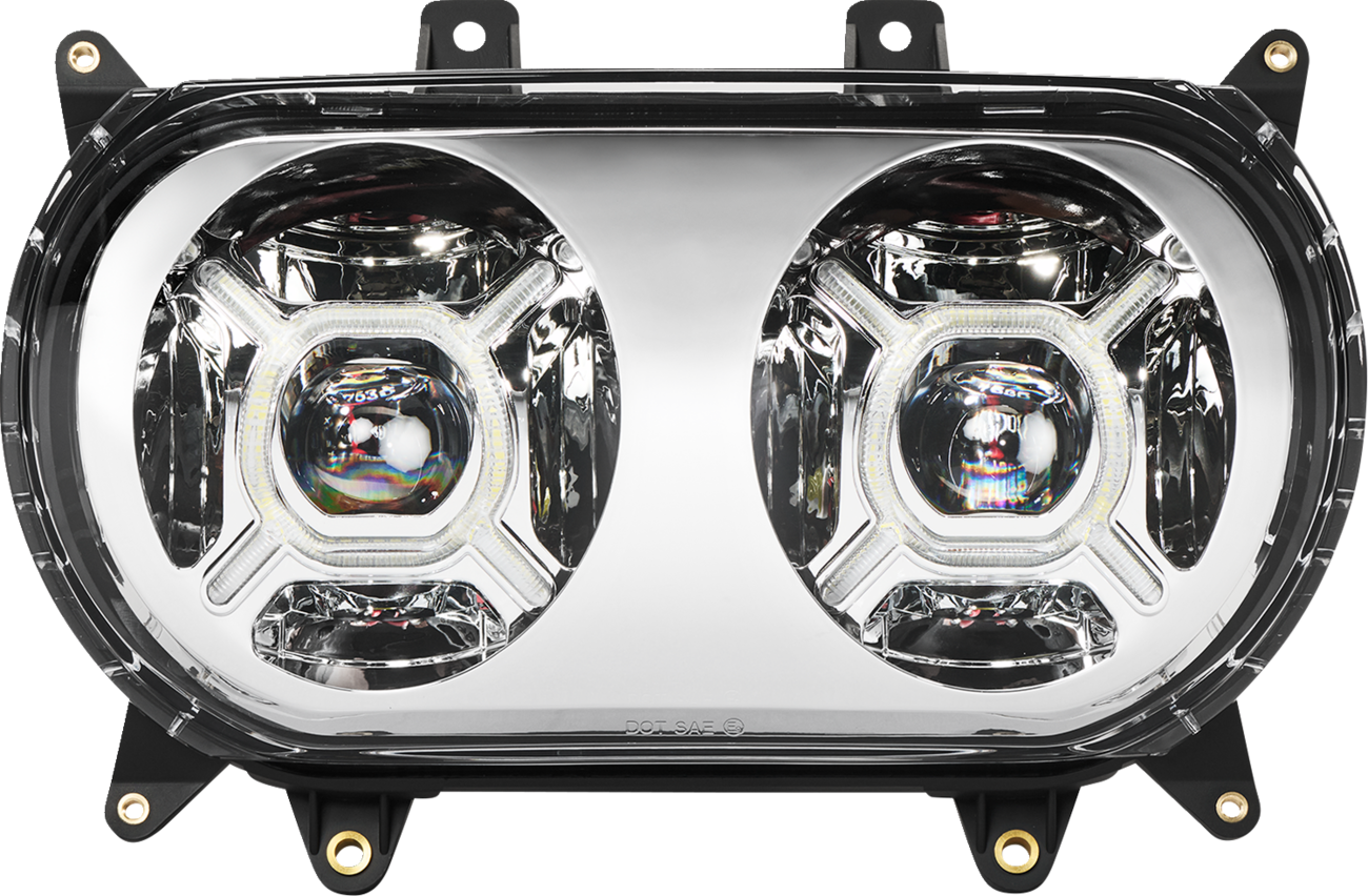 Custom Dynamics Double-X LED Headlights For Harley Road Glide 2015-2025