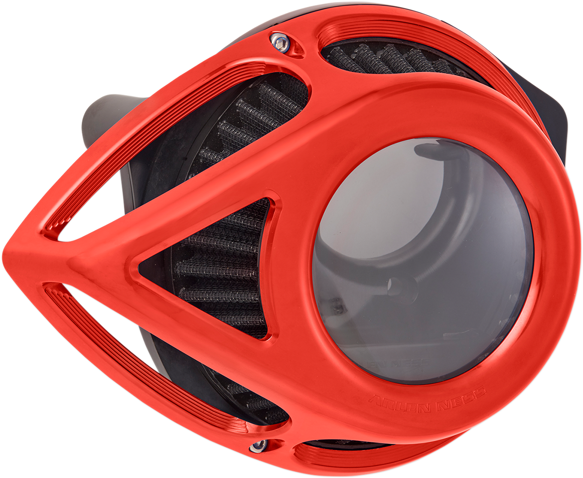 Arlen ness Clear Tear Air Cleaner Kit - Red Harley Davidson