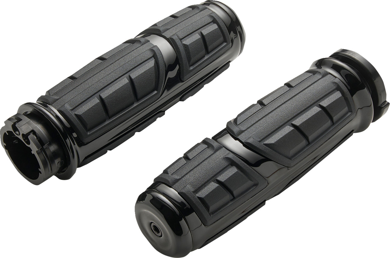 Ciro Chicane Grips For Harley With Dual Cable Throttle