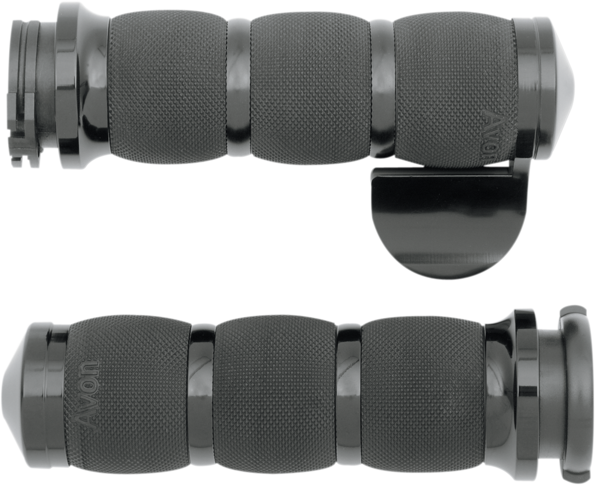 Avon grips 3-Ring Air Cushioned Grips - Throttle Boss - Anodized Harley Davidson