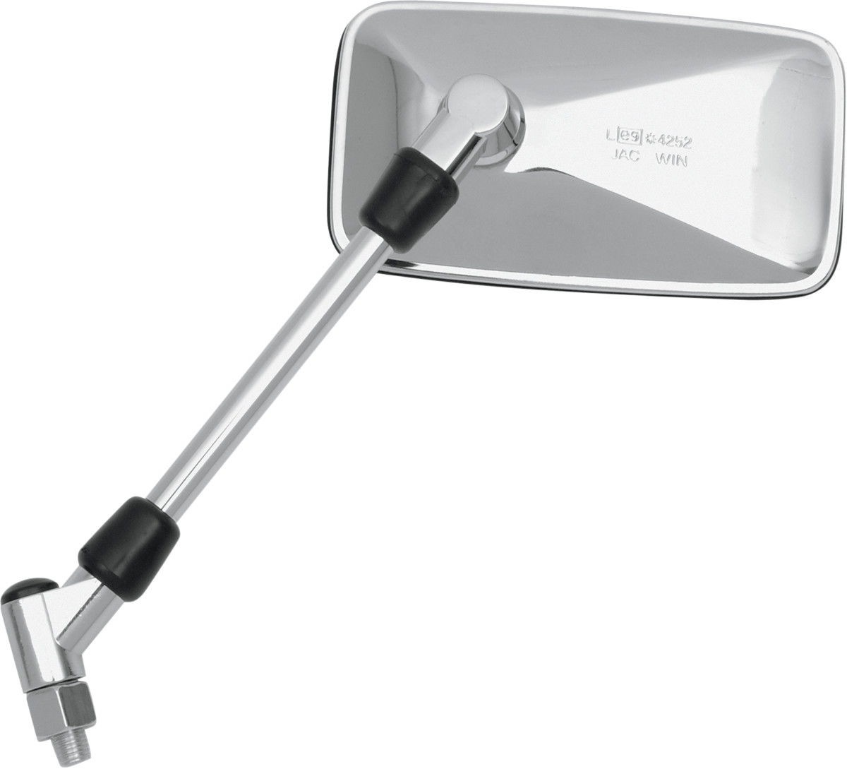 PARTS UNLIMITED Universal Chrome Mirror — Rectangle