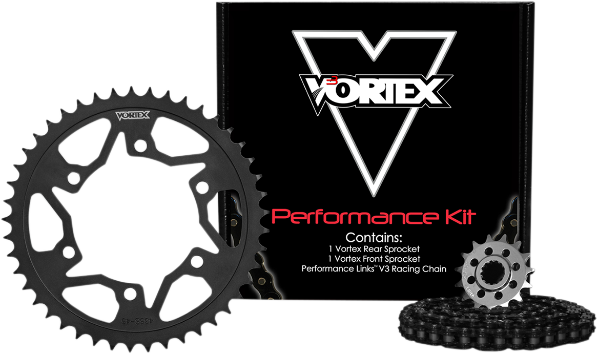 Vortex Racing (CK6468) Chain Kit YzfR1 Black