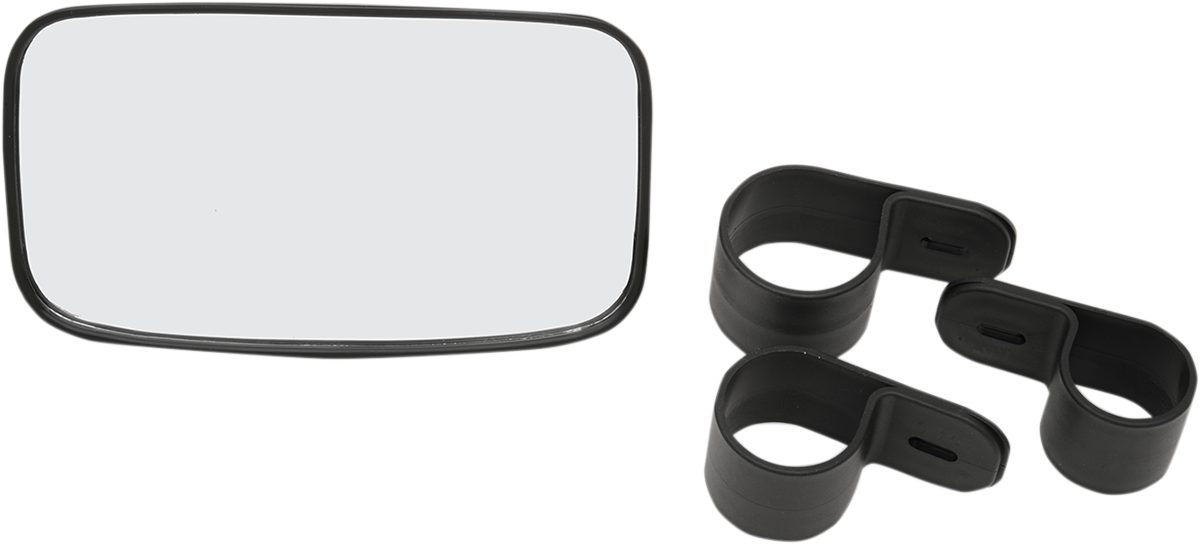 Emgo Mirror - Rear View - Rectangle - Black