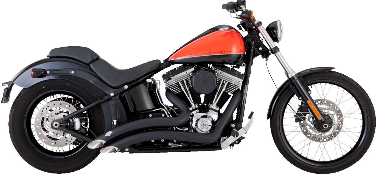 Vance & hines 2-into-2 Big Radius Exhaust System - Matte Black Harley Davidson