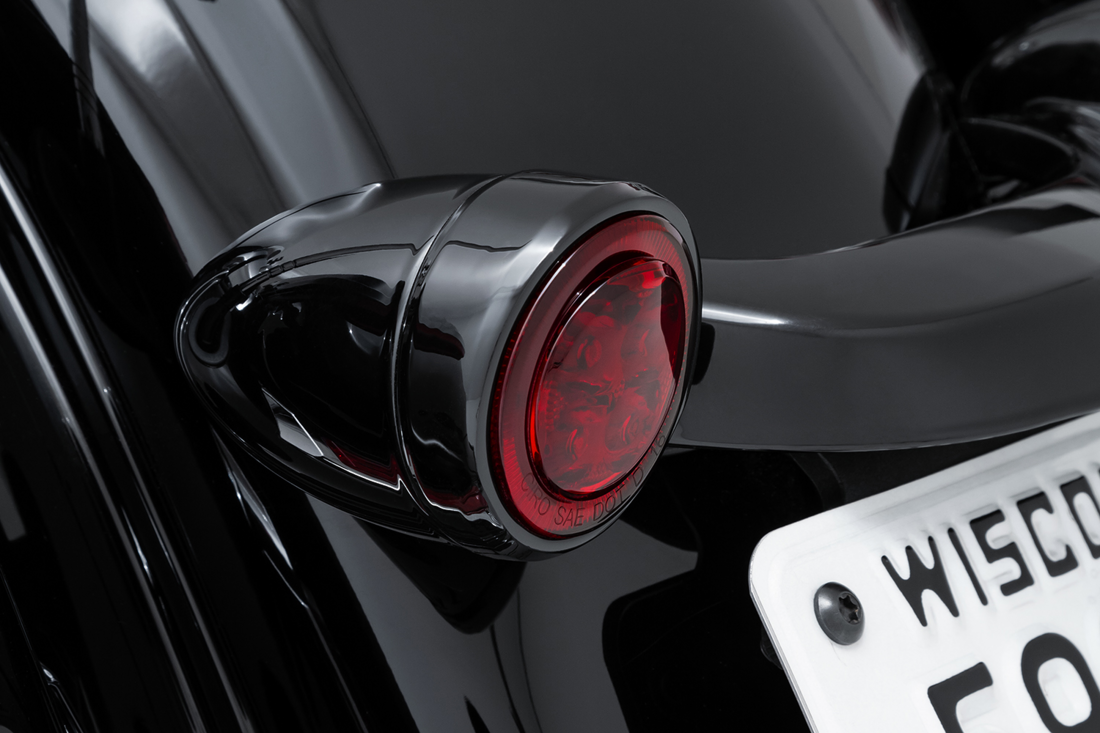 Ciro Fang Rear LED Bullet Turn Signal Inserts With Bezel For Harley 2000-2025