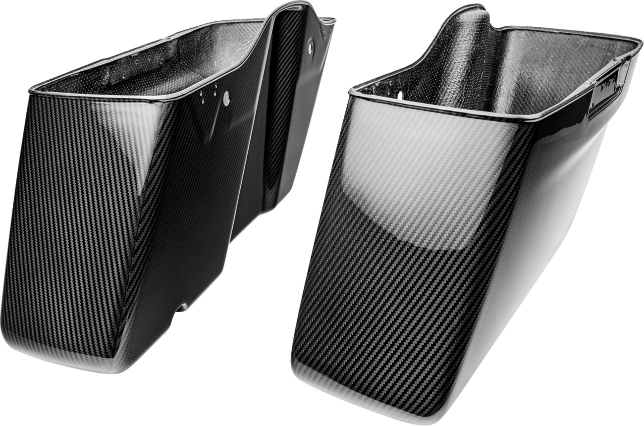 SlyFox Performance Carbon Fiber Saddlebag Bottoms For Harley Touring 2014-2025