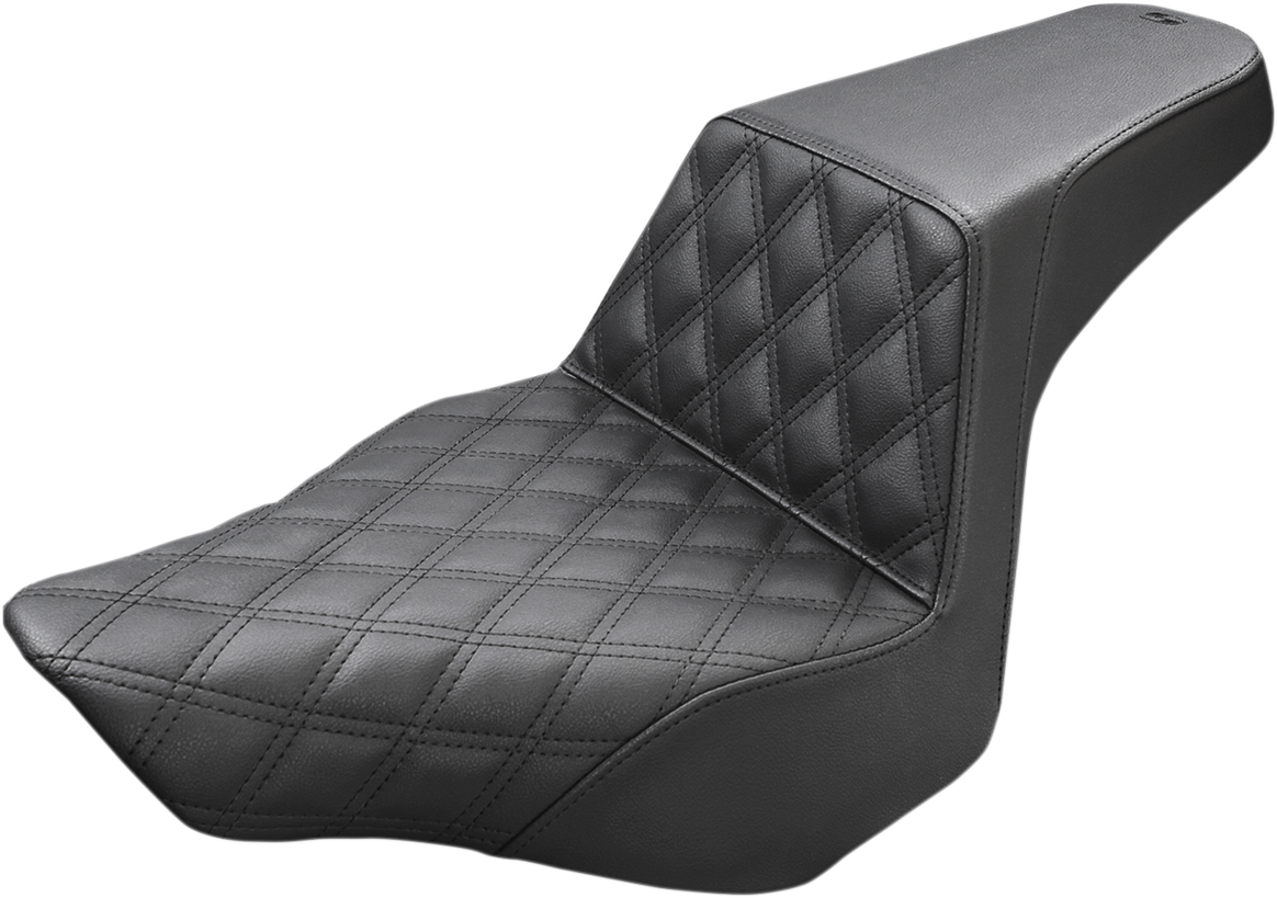 Saddlemen Step-Up LS Lattice Stitch Seat For Harley Softail FXSB 2013-2017