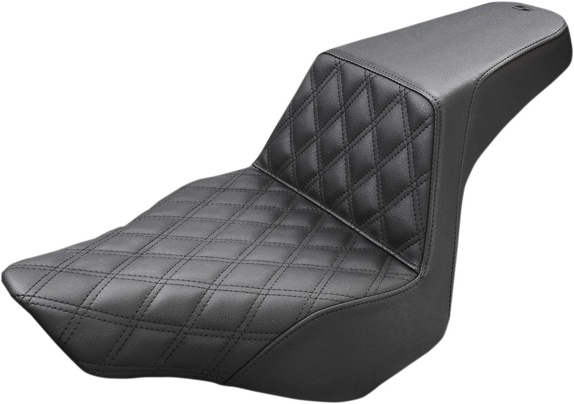 Saddlemen Step-Up LS Lattice Stitch Seat For Harley Softail FXSB 2013-2017