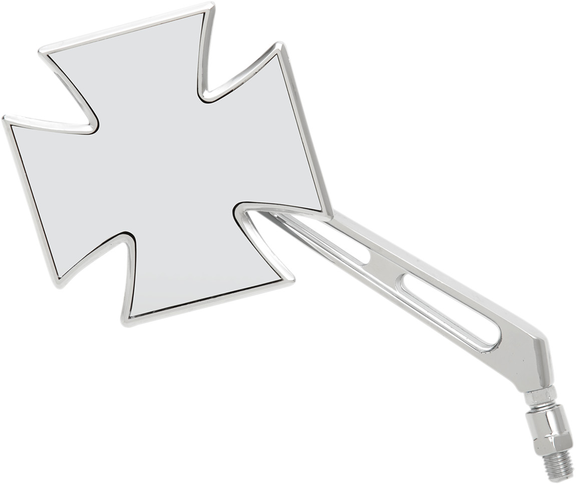Emgo Mirror - Maltese - Side View - Cross - Chrome - Left - Universal