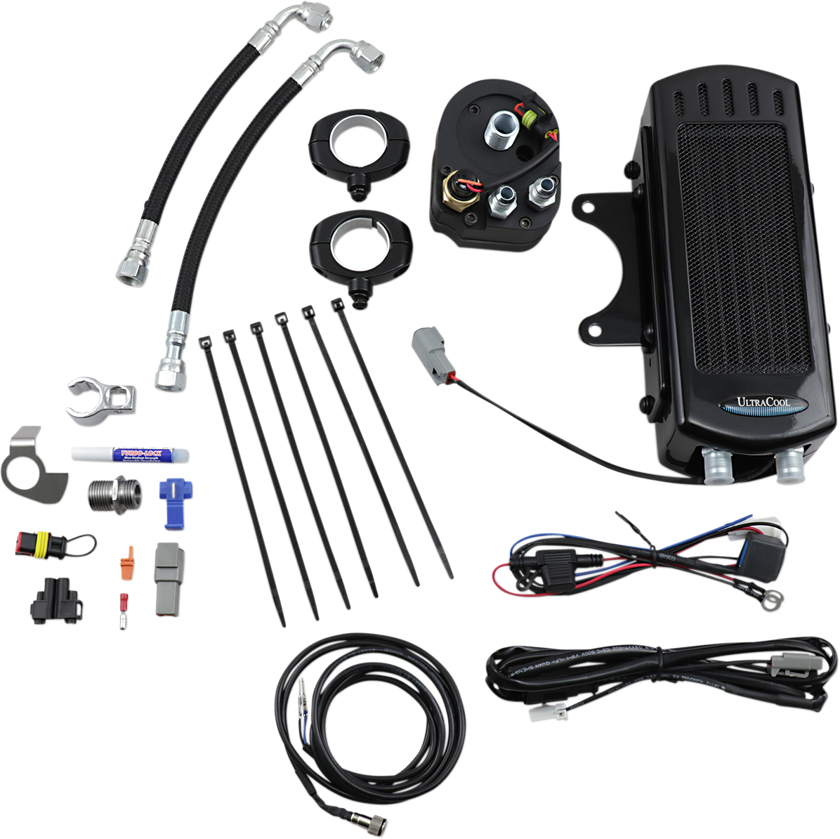 ULTRACOOL 3.0 Side Mount Oil Cooler with Fan Kit for Dyna