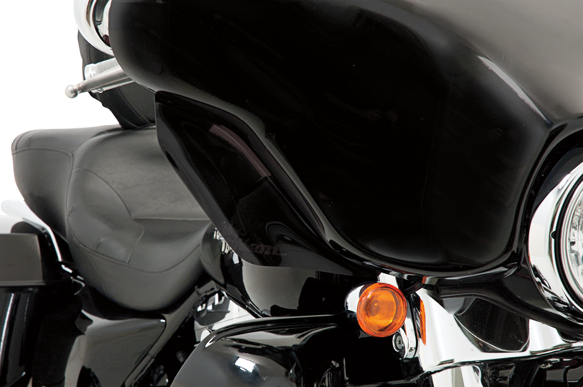 Memphis Shades Black Front Fairing Wind Deflectors for 9613 Harley Touring FLHX JT's CYCLES