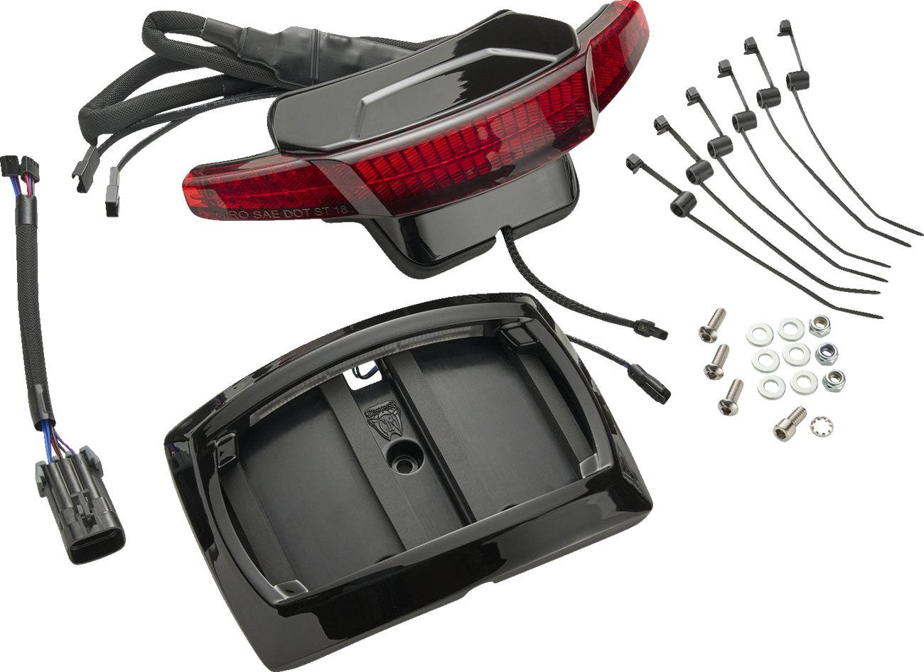 CIRO Latitude Taillight and License Plate Mount with Lightstrike®