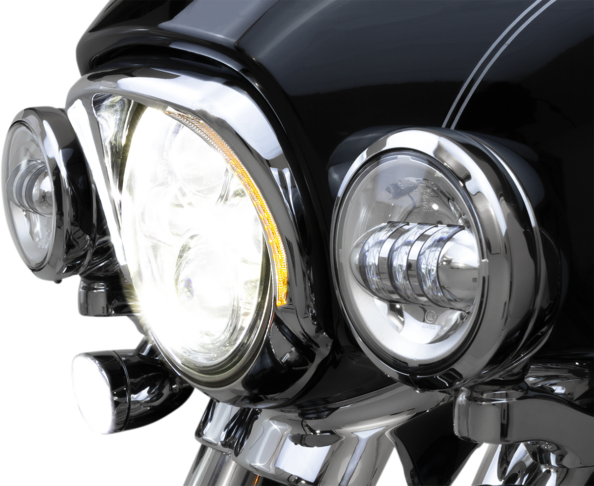 Ciro Headlight Bezel - Chrome Harley Davidson