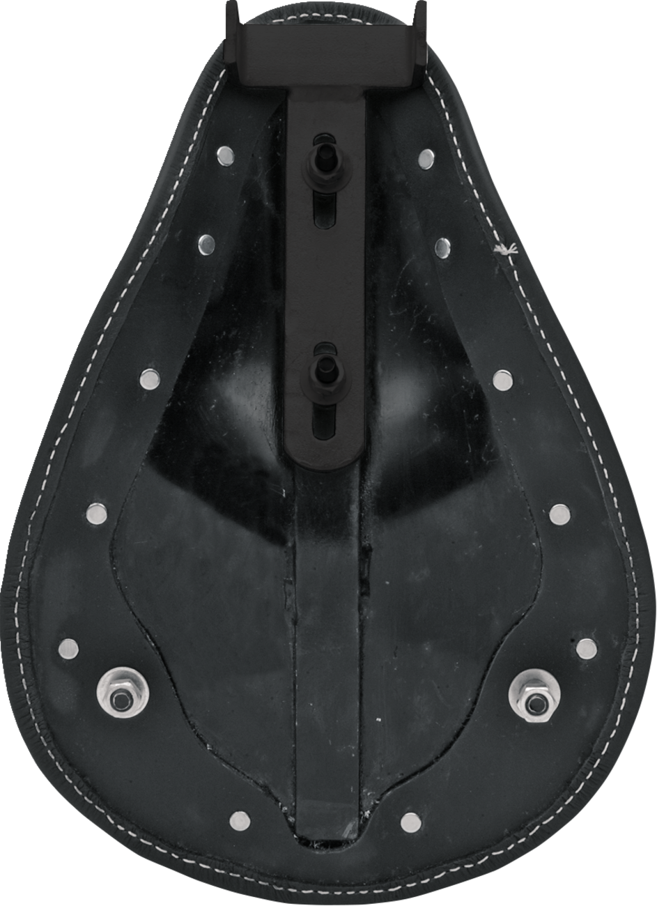 Drag specialties seats Seat - Spring Solo - Low-Profile - Small - Black Leather/White Stitching