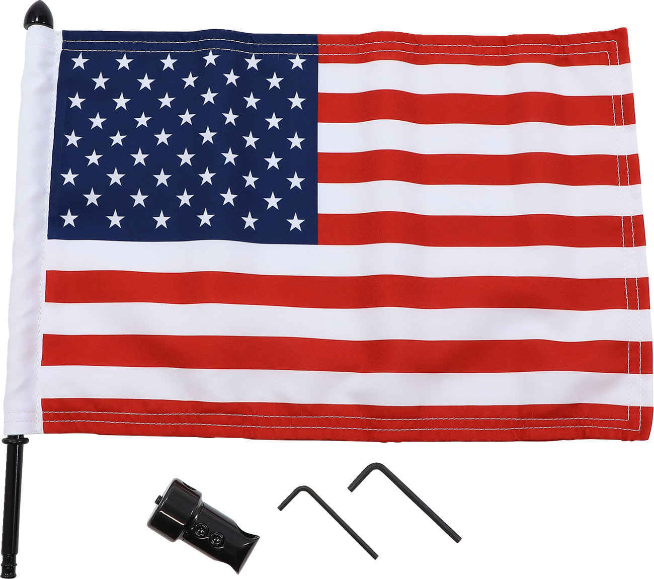 Extended-Style Luggage Rack Flag Mount with Flag