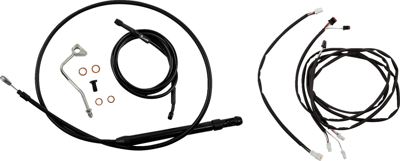 Burly Handlebar Cable Installation Kit For Harley Touring w/ ABS 2021-2025