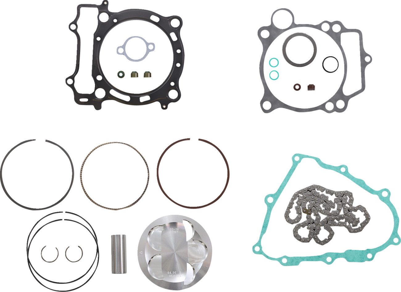 Top End Piston Kit Forged High Compression for 4-Stroke