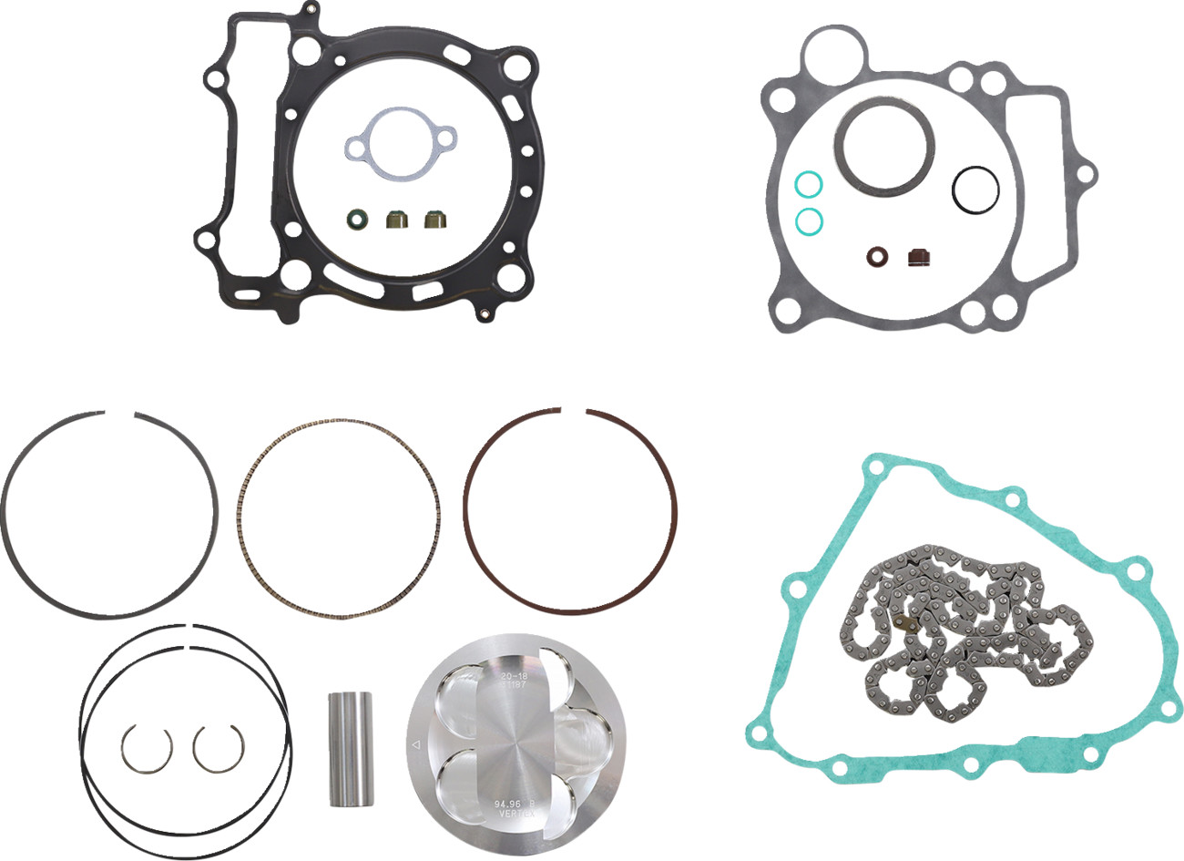 VERTEX Top End Piston Kit Forged High Compression for 4-Stroke