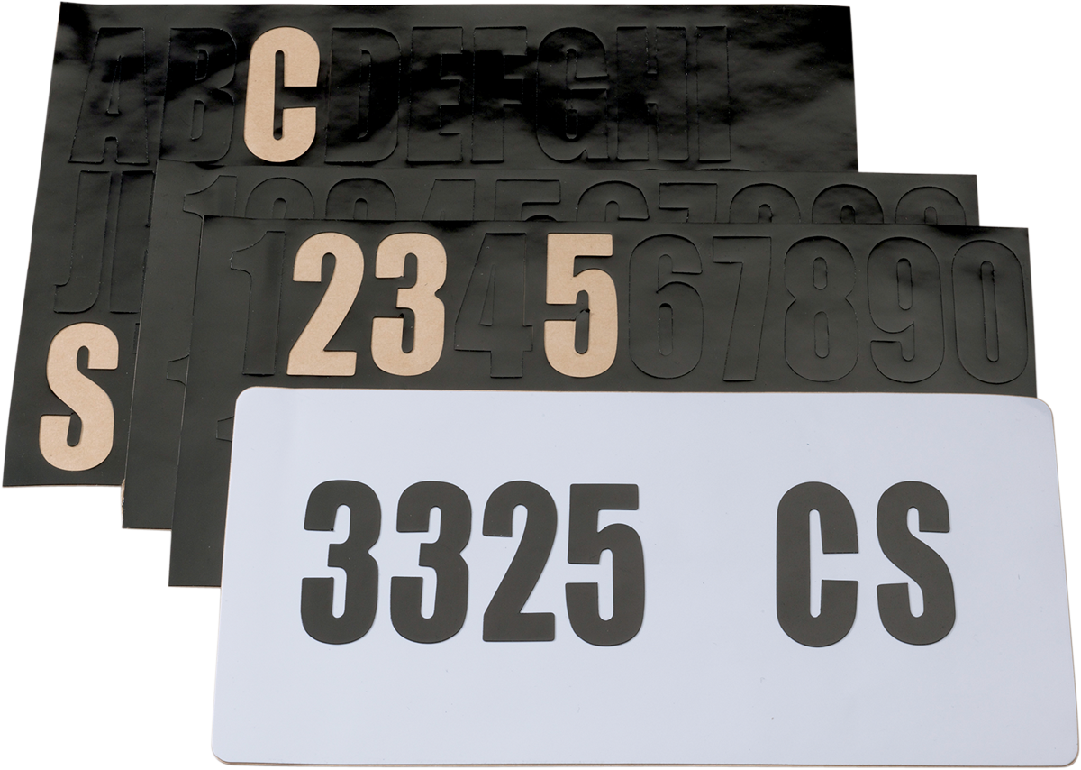 License Plate Decal Kit
