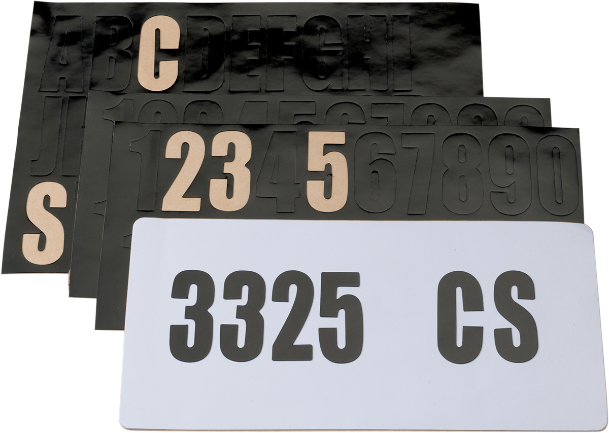 Moose Racing License Plate Decal Kit