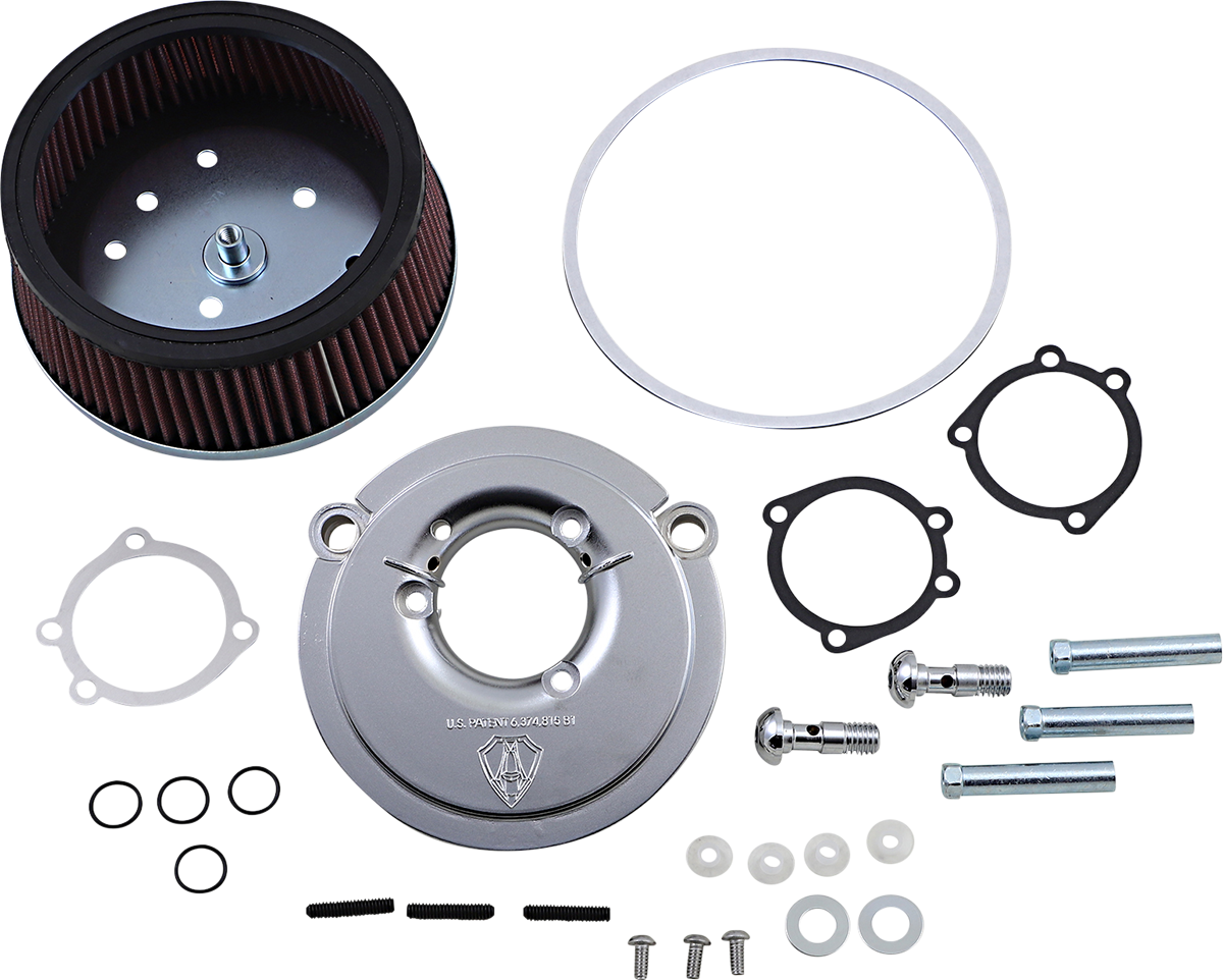 Arlen ness Big Sucker Air Cleaner Kit - Chrome - Stage I Harley Davidson