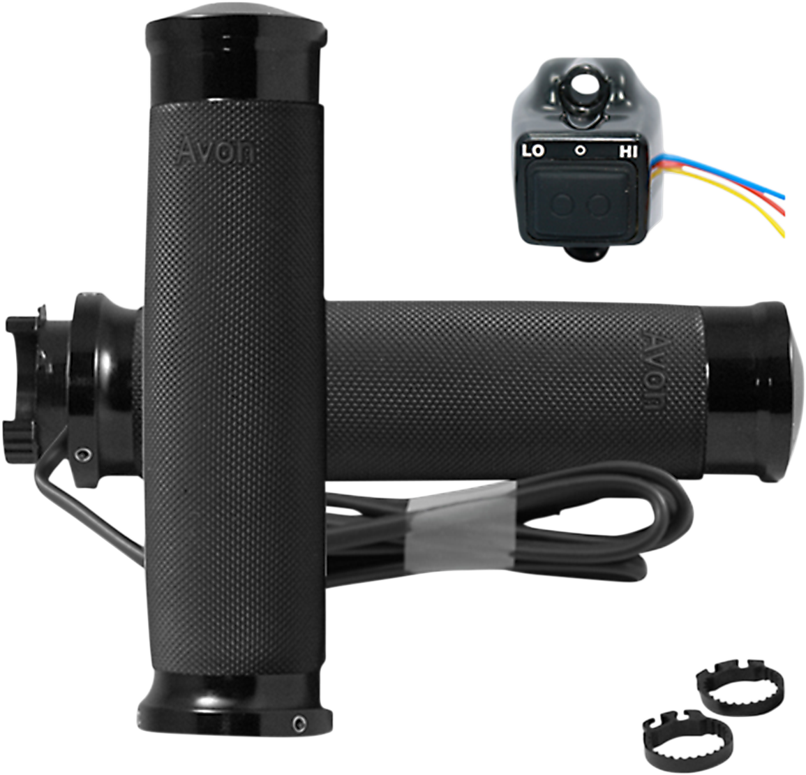 Avon grips Heated Grips - Custom Contour - Metric - Black Honda/Kawasaki/Suzuki/Triumph/Yamaha/Victory