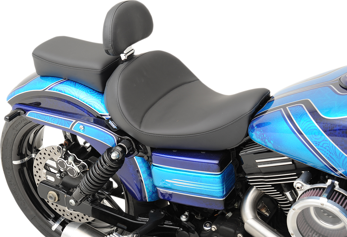 Drag specialties seats Solo Seat - Mild Stitched - Driver's Backrest - FXD/FLD '06-'17 Harley Davidson