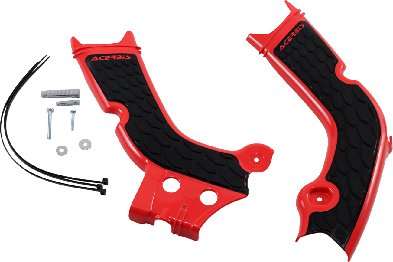 Acerbis X-Grip Frame Guards - Red/Black - Honda