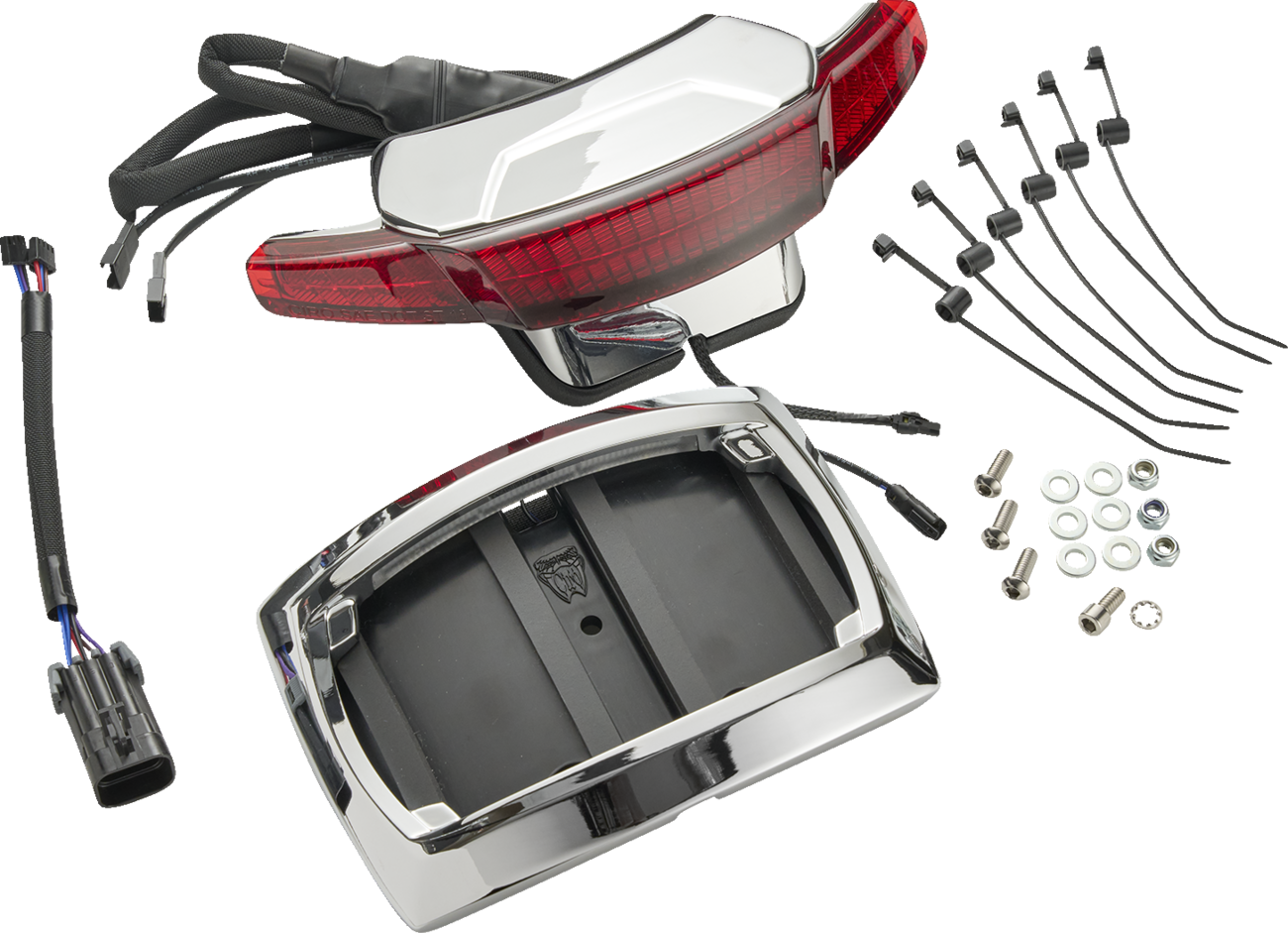 CIRO Latitude Taillight and License Plate Mount with Lightstrike®