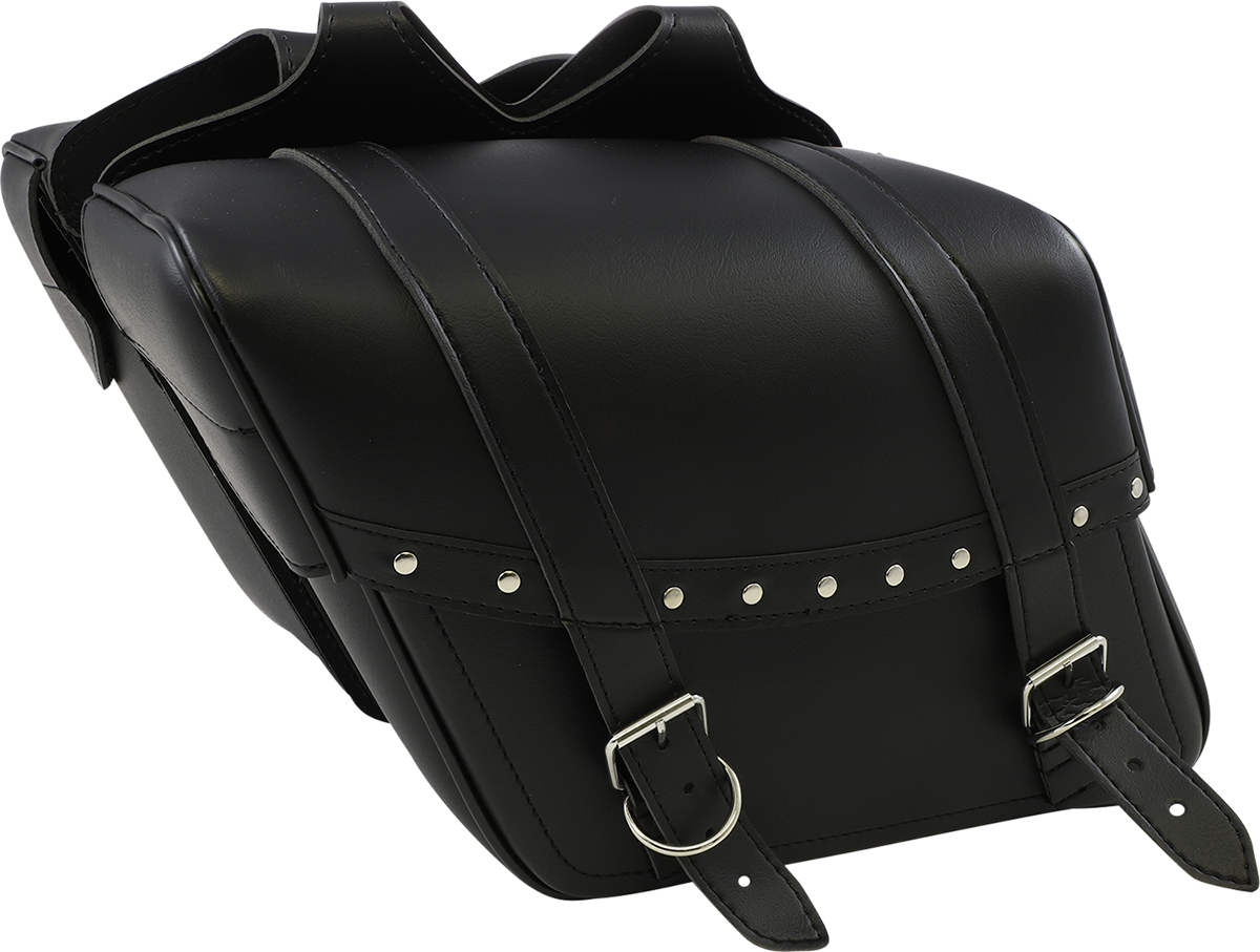 SADDLEMEN Highwayman Rivet Slant-Style Saddlebags
