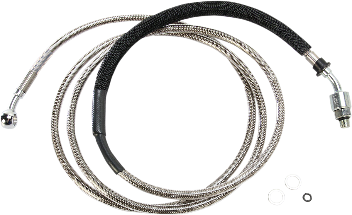 Drag Specialties Stainless Steel Hydraulic Clutch Line For Harley Touring