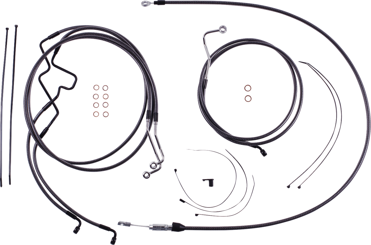 Magnum shielding KARBONFIBR Designer Handlebar Installation Kit - 8" - '21-'23 FLTR 2021-2023 Harley Davidson FLTRXS Road Glide Special / 2021-2023 Harley Davidson FLTRX Road Glide / 2021-2023 Harley Davidson FLTRK Road Glide Limited