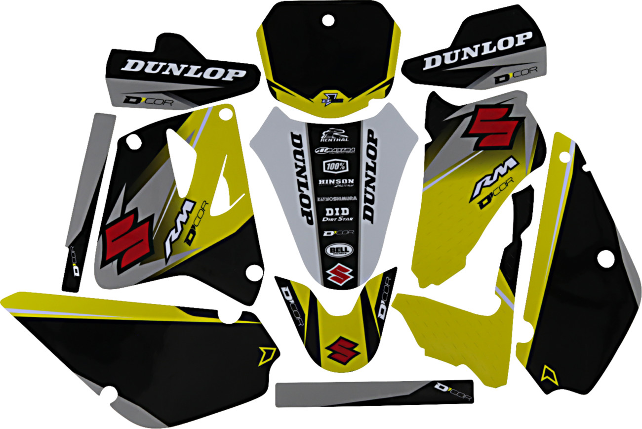 D'cor visuals Graphic Kit - Cor 9 Suzuki - RM 85