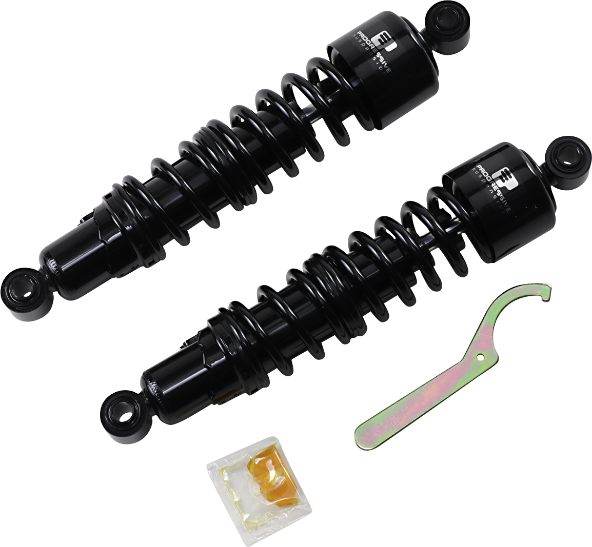 Progressive 412 Black 13.5" Standard Rear Shocks 9117 Harley Dyna FXD