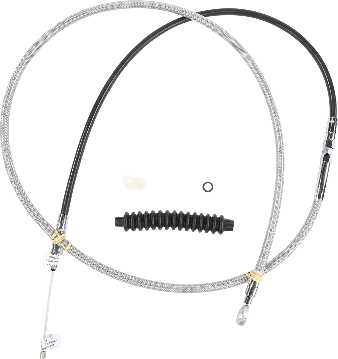 Drag specialties High-Efficiency Braided Stainless Steel Clutch Cable - 76" Harley Davidson