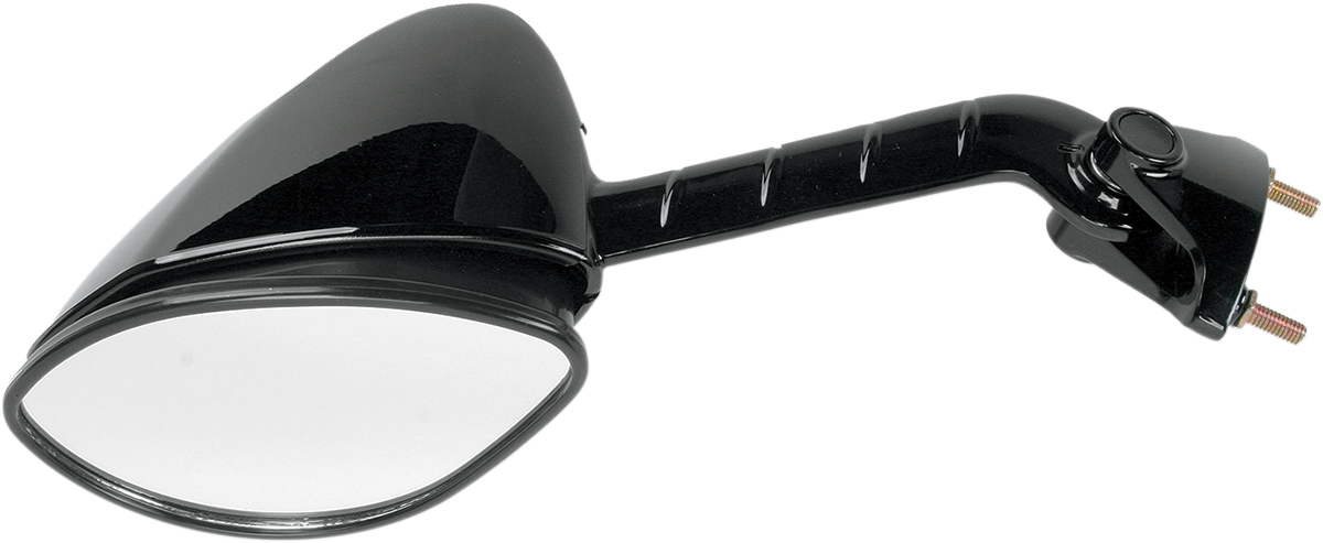 Emgo Mirror - Side View - Cat Eye - Black - Left 2006-2009 Kawasaki ZX1400 Ninja ZX-14