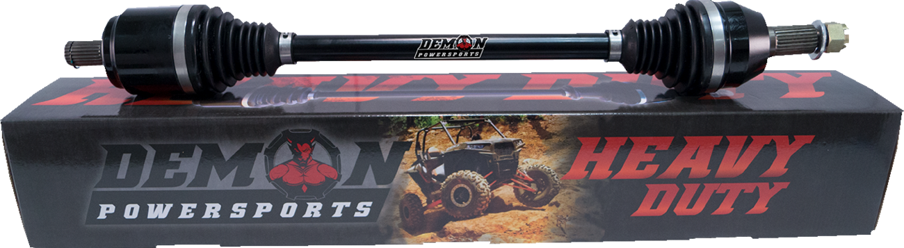 DEMON Complete Heavy-Duty Axle — Front Left/Front Right