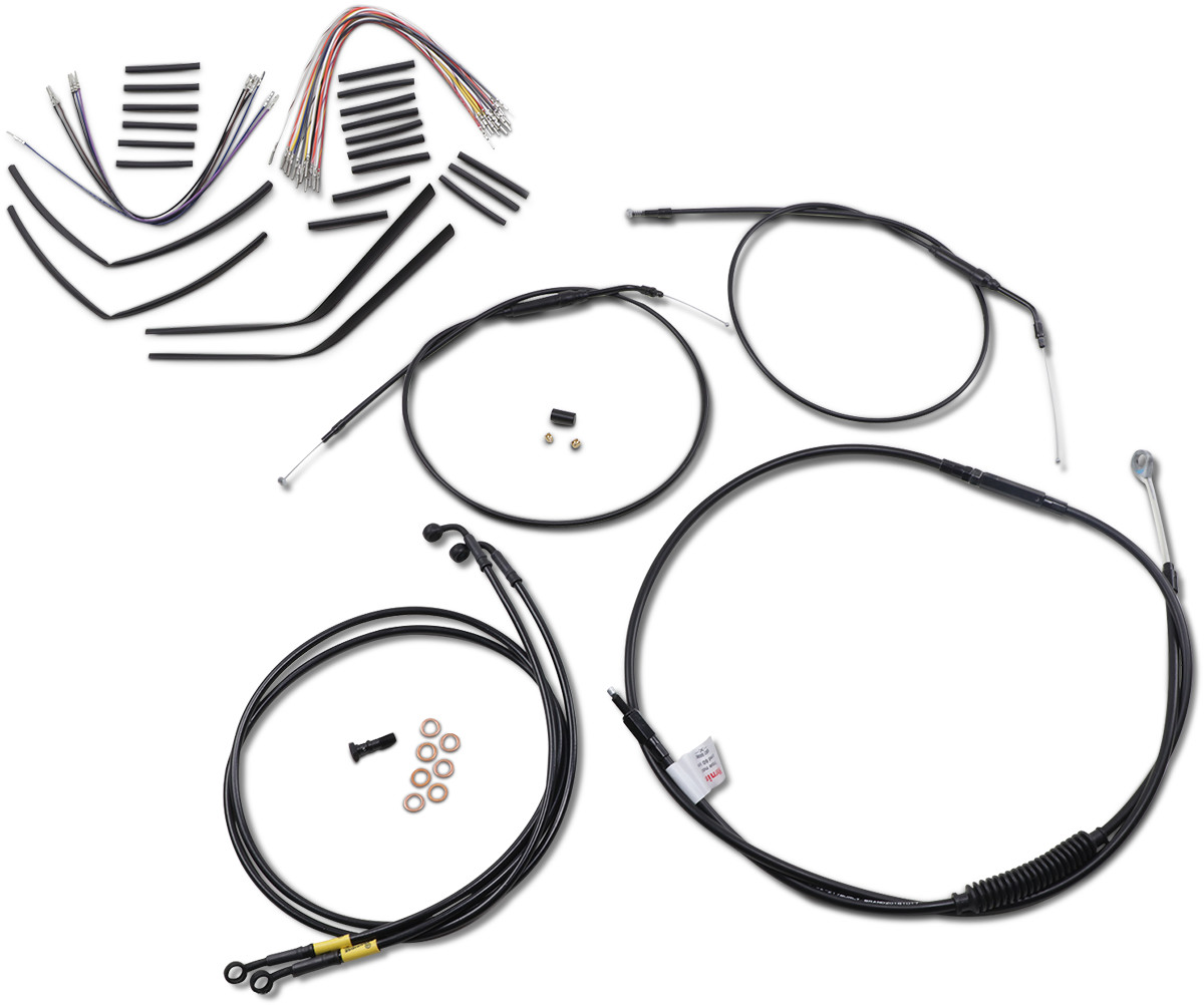 Burly Handlebar Cable Installation Kit For Harley Fat Bob 2008-2011