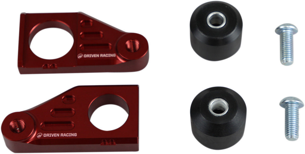 Driven racing Axle Block Sliders - Honda - Red