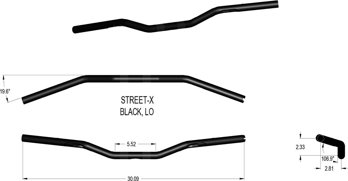 Khrome Werks 1" Street-X Handlebars